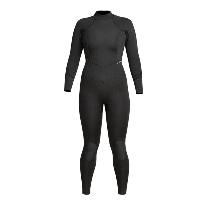 Womens Axis Back Zip 5/4mm Black Flower
