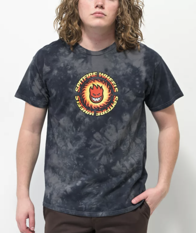 OG FIREBALL T-SHIRT BLK CHRCL DYE