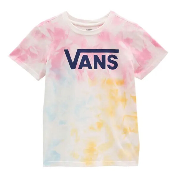 VANS LOGO WASH CREW CRADLE PINK TIE DYE
