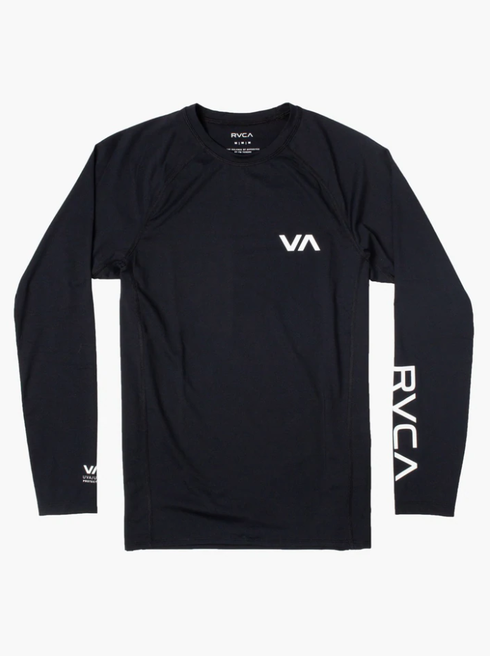 RVCA RASH LS BLK