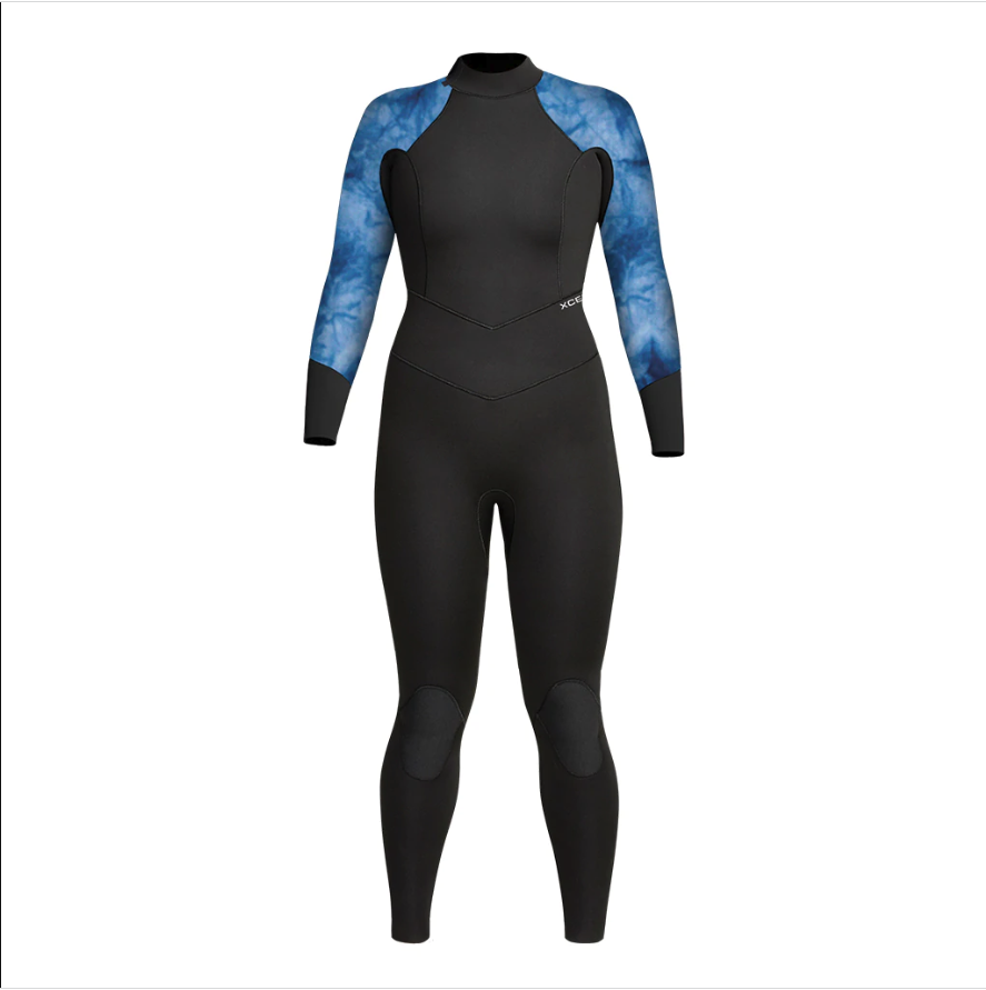 Womens Axis Back Zip 5/4mm BLK/BLUTYE