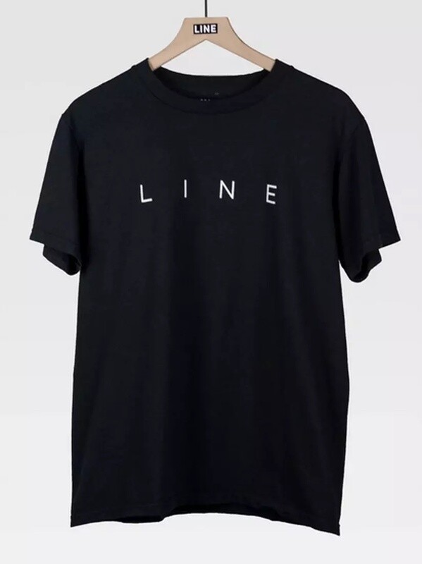 LINE CORP TEE BLK