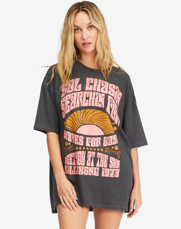 BILLABONG SOL CHASER TEE BLK