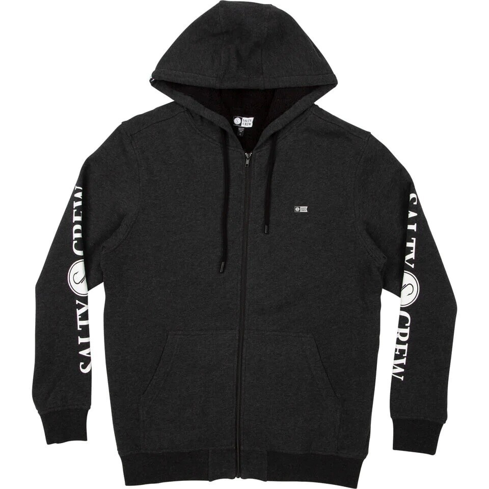 SALTY CREW Refuge Sherpa Zip Fleece BLK