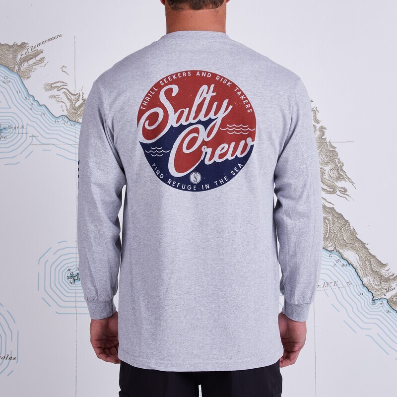 SALTY CREW CLUB SALTY L/S TEE ATH/HTH