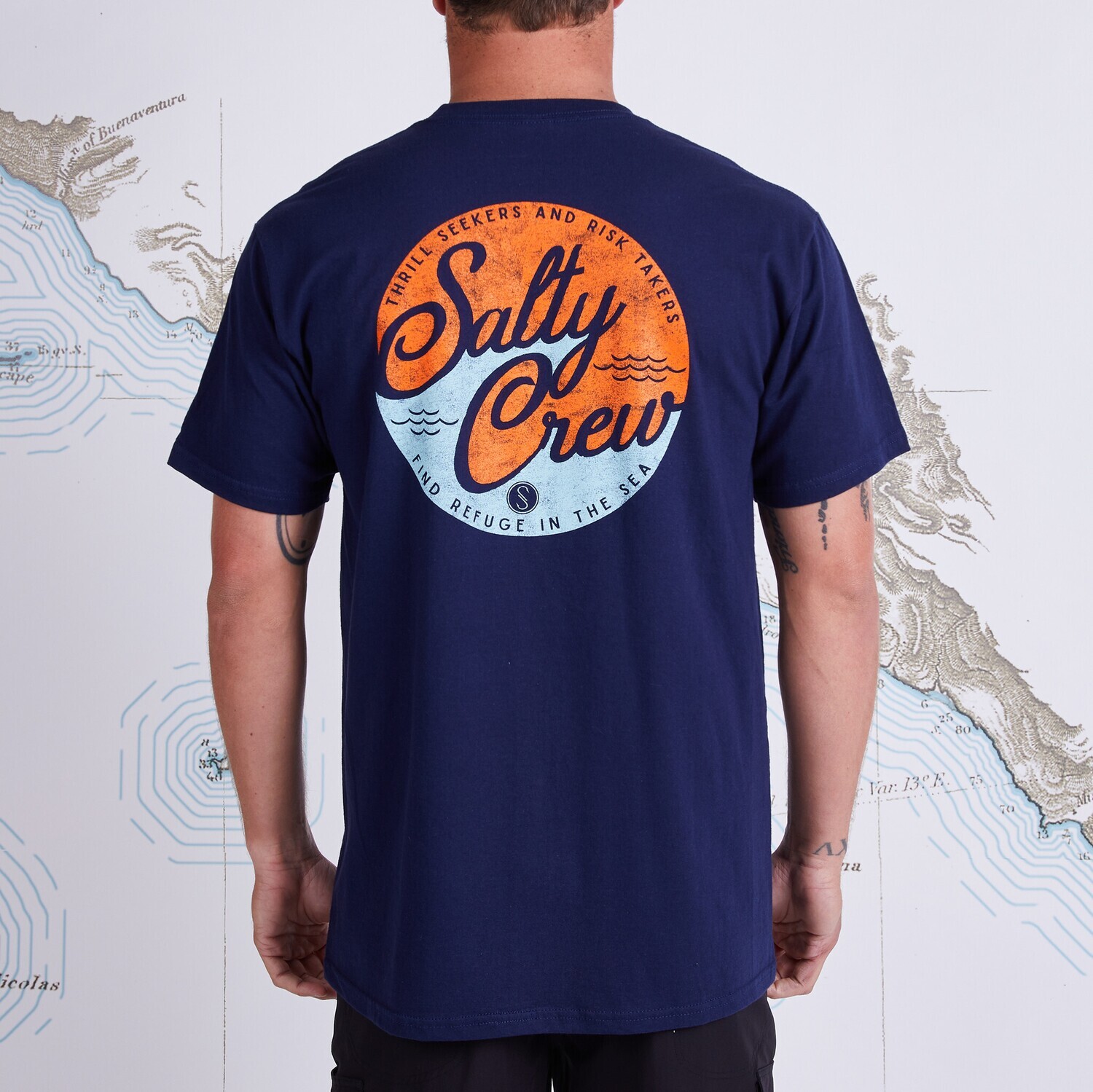 SALTY CREW CLUB SALTY TEE NAVY