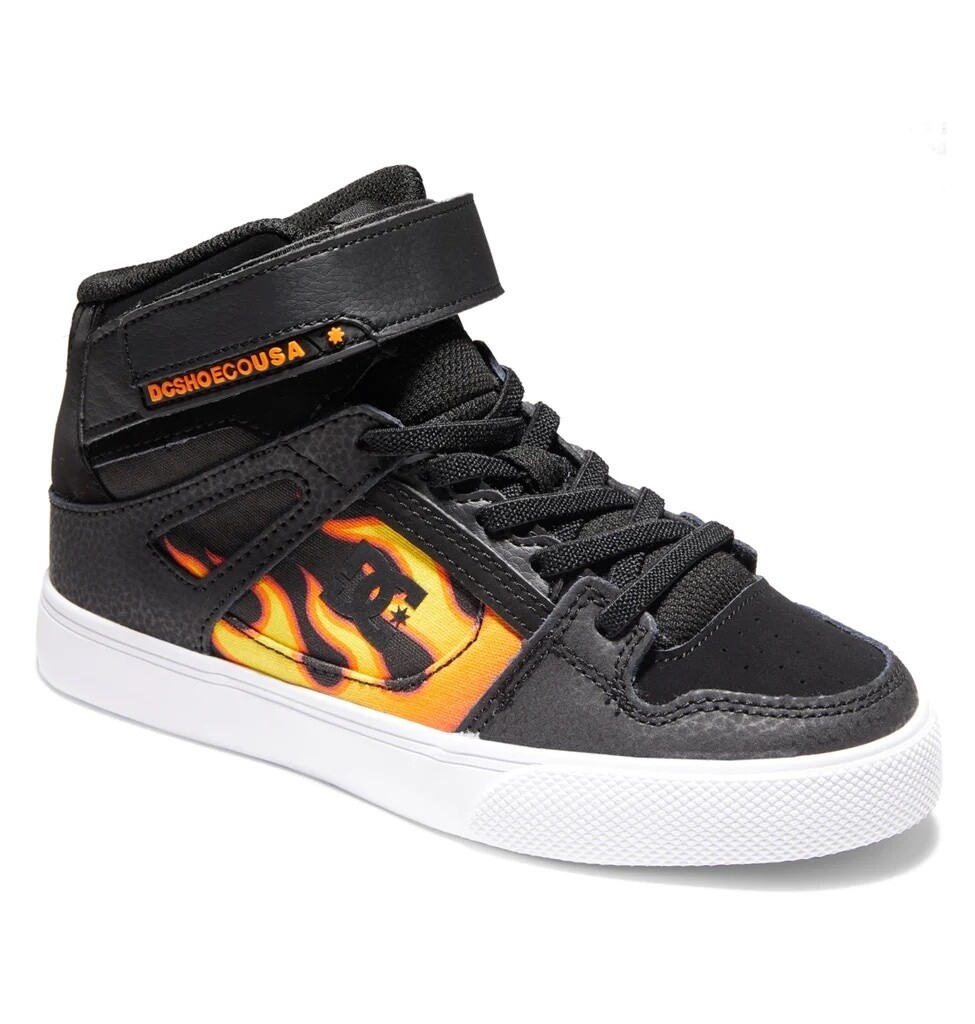 DC PURE HIGHTOP BLK FLAME