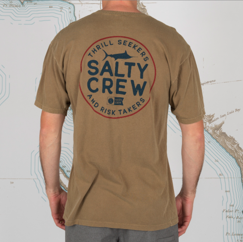 FIRST MATE PREMIUM S/S TEE CAMEL