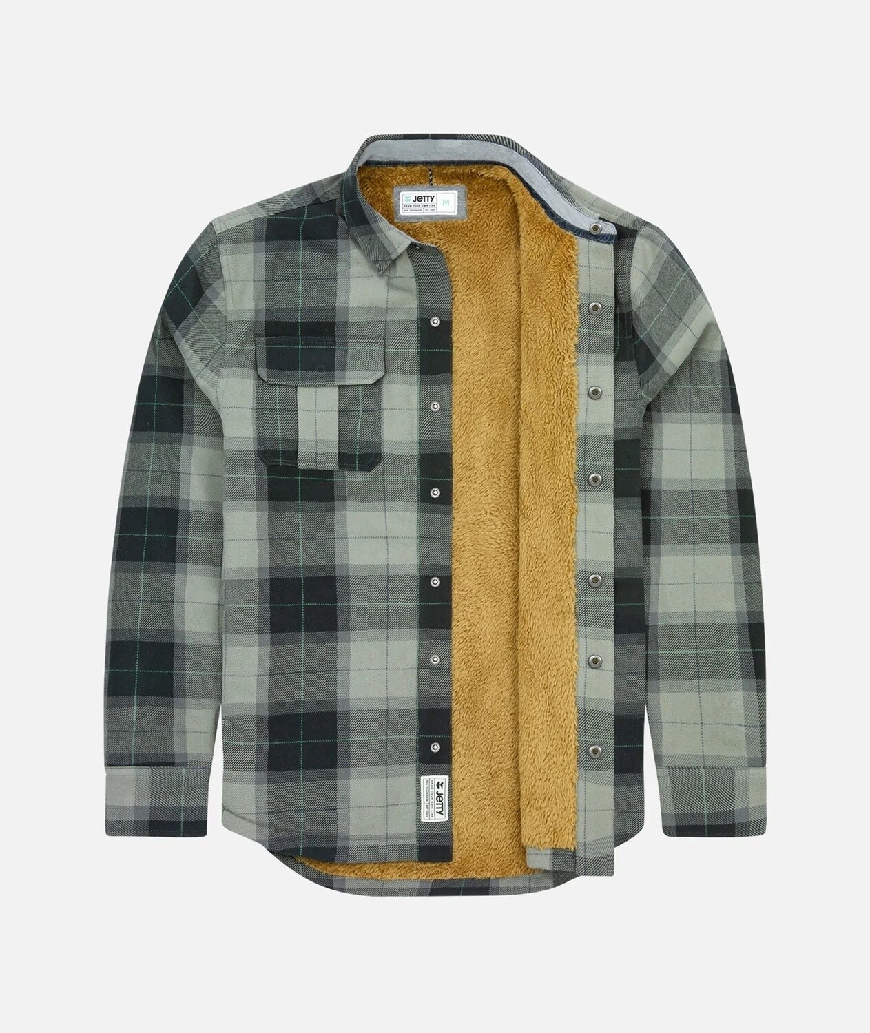 JETTY SHERPA FLANNEL GREY