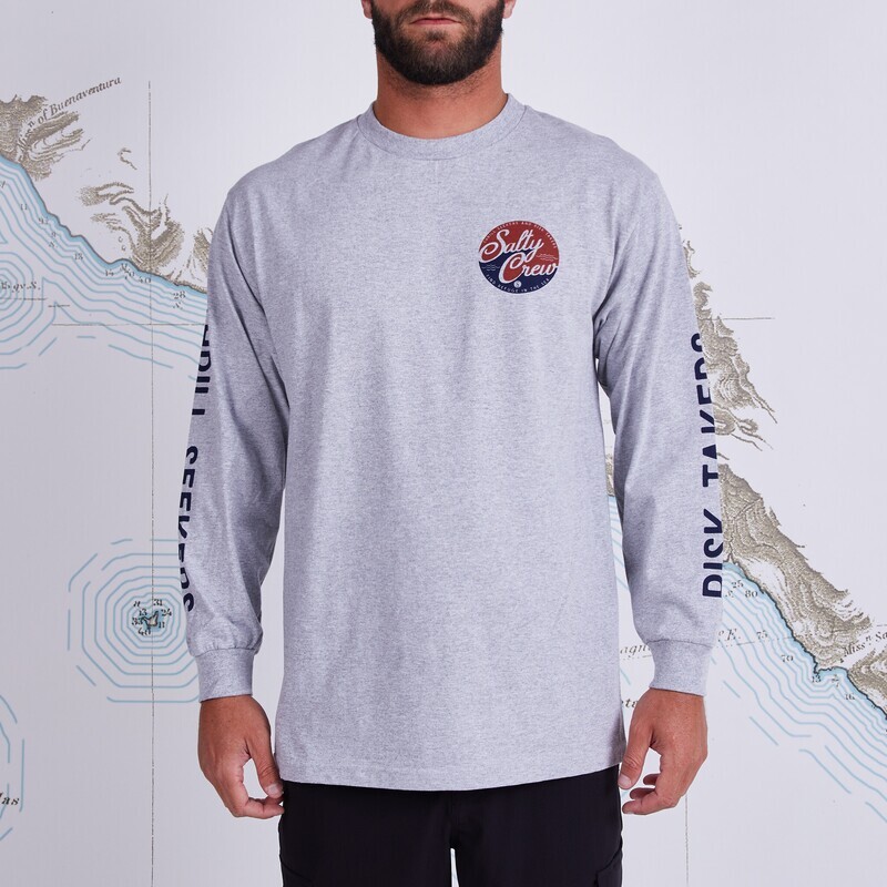 SALTY CREW CLUB SALTY L/S TEE ATH/HTH