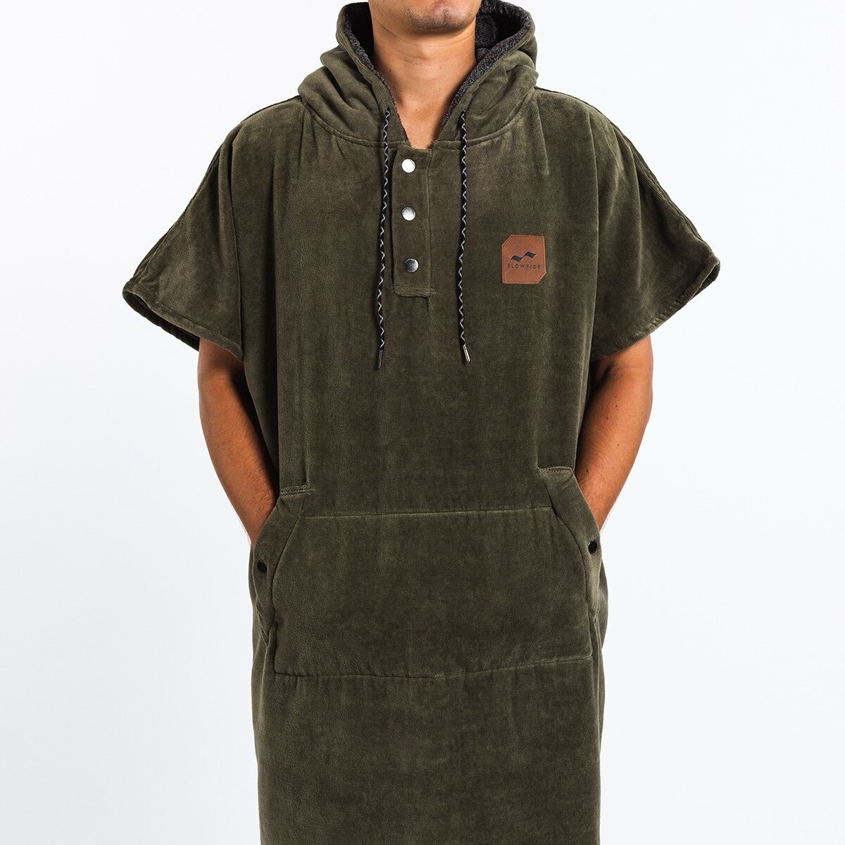 THE DIGS PONCHO - GREEN S/M