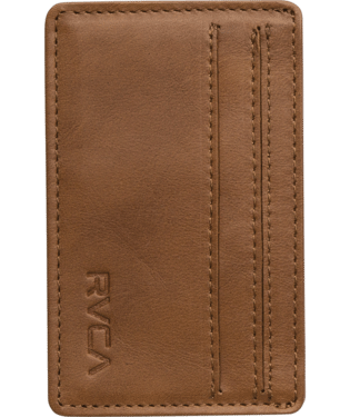 RVCA CLEAN CARD WALL M WLLT TAN