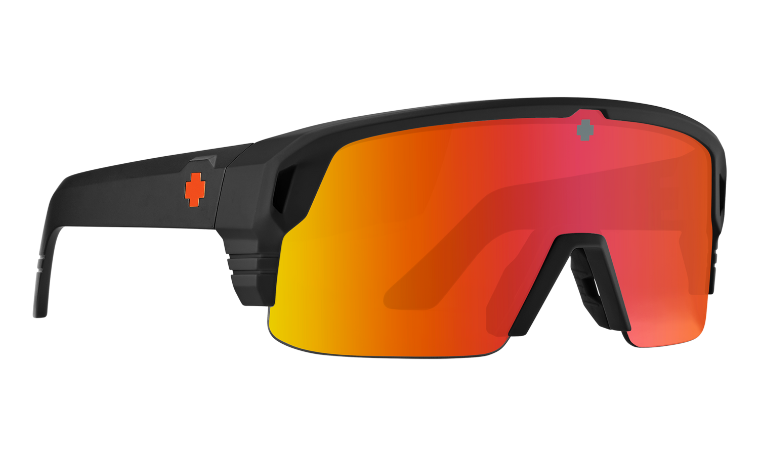 SPY Monolith 5050 Matte Black Happy Bronze Orange Spectra Mirror