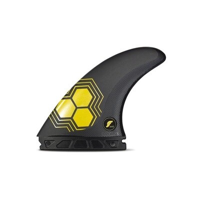 FUTURES AM2 THRUSTER - ALPHA SERIES CARBON/YELLOW