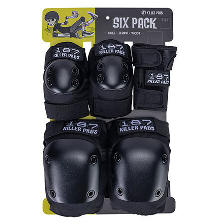 187 - JR SIX PACK PAD SET Black