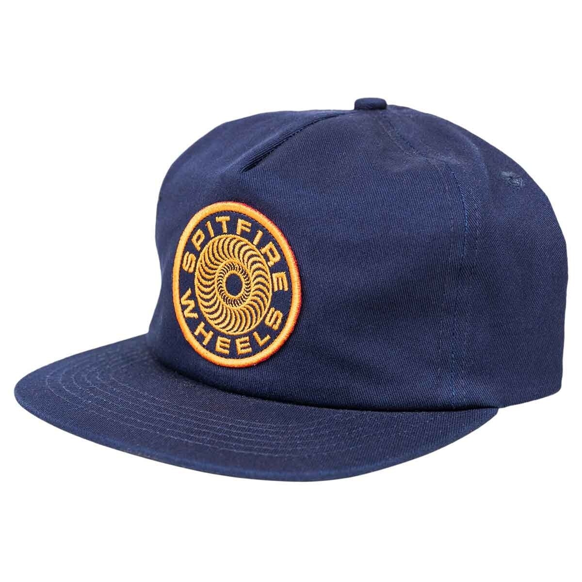 SPITFIRE CLASSIC 87&#39; SWIRL PATCH SNAPBACK NAVY/ORANGE