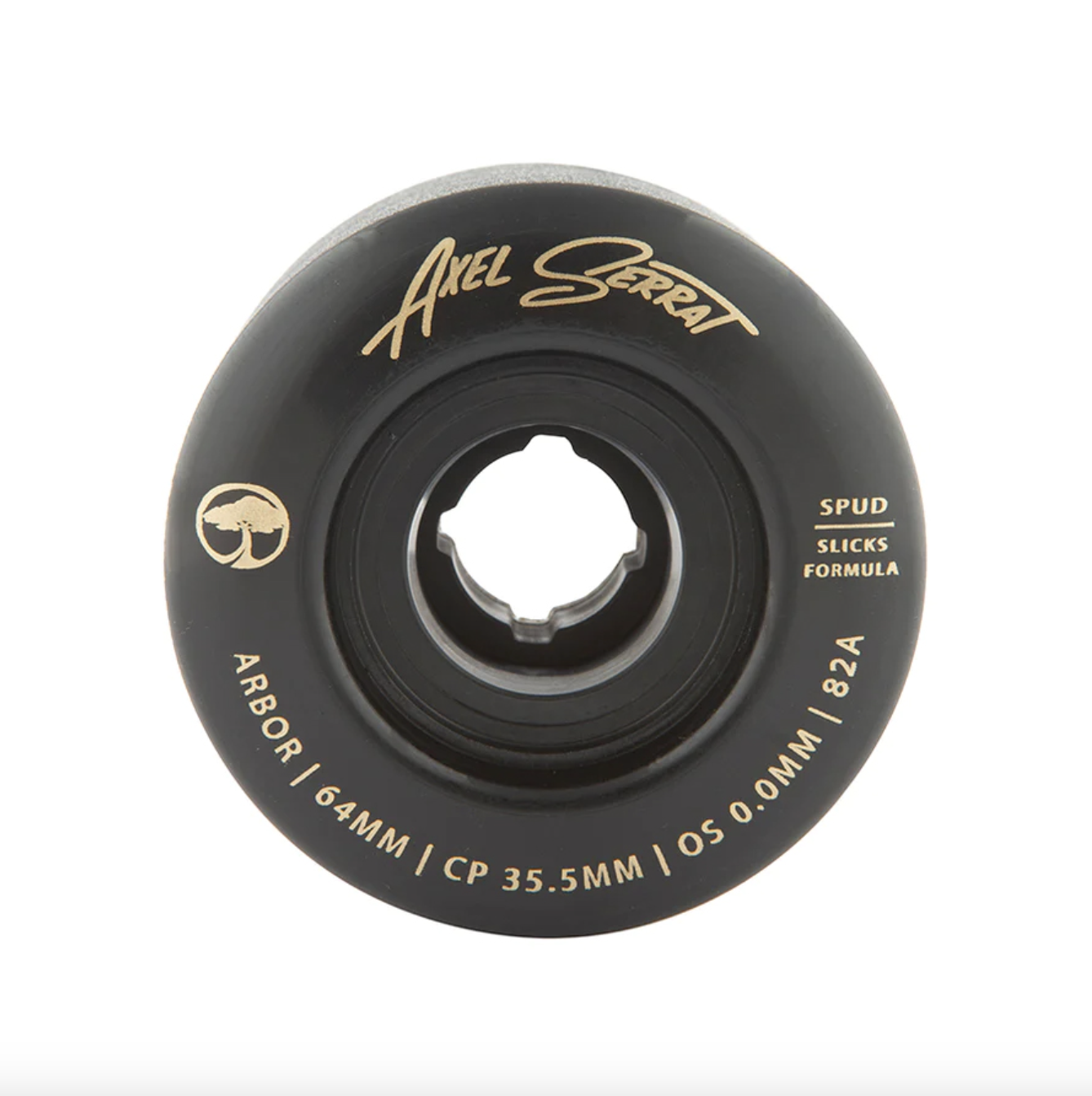 ARBOR WHEELS SPUD AXEL SERRAT BLK 82A 64mm
