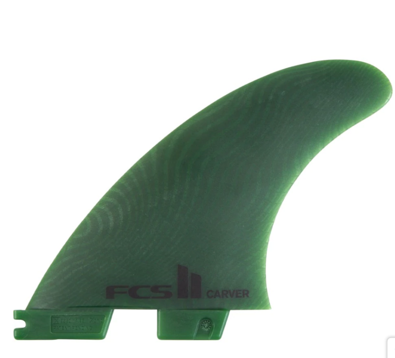 FCS II Carver Neo Glass Sage Tri-Quad Fins LRG