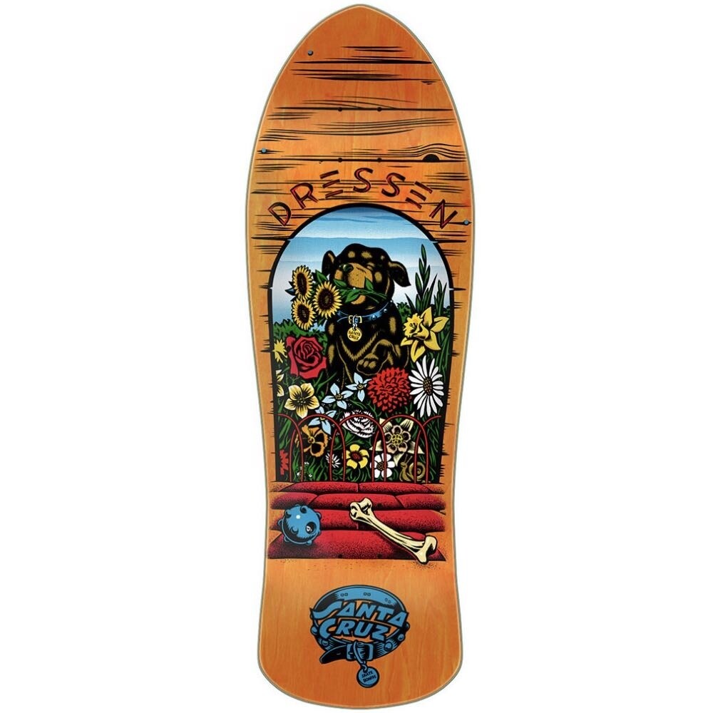 SANTA CRUZ REISSUE DECK DRESSEN PUP 9.5x29.44