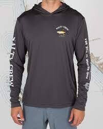 Salty Crew Ahi Mount Hood Sunshirt Charcoal