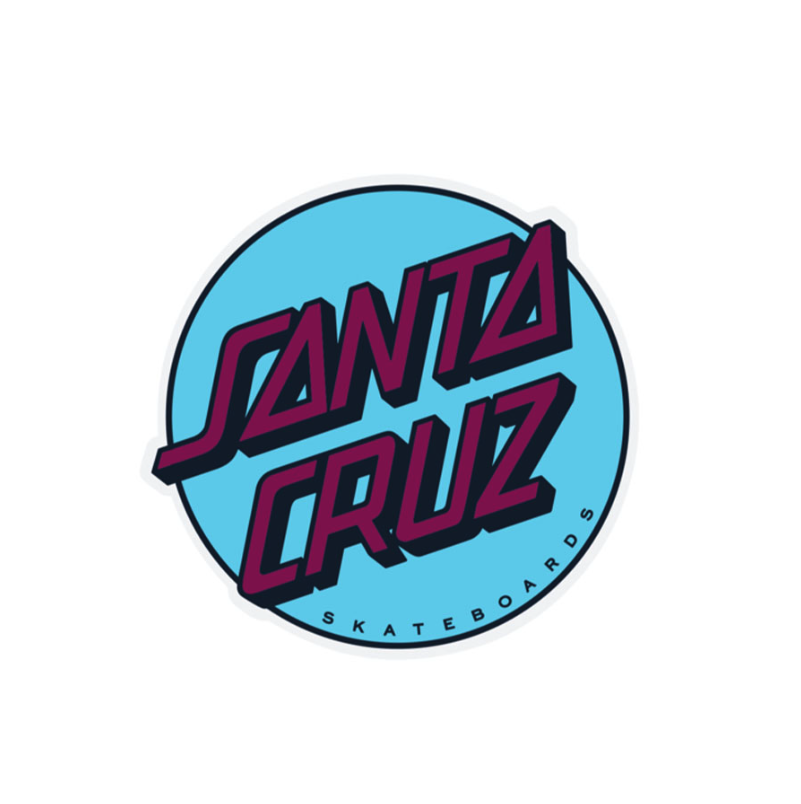 SANTA CRUZ STICKERS OTHER DOT 3in Blue/Purple