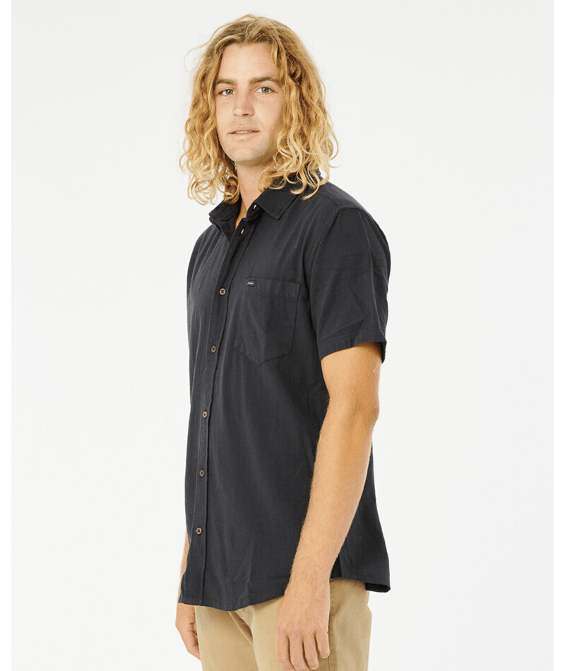 Rip Curl Washed S/S Shirt Black