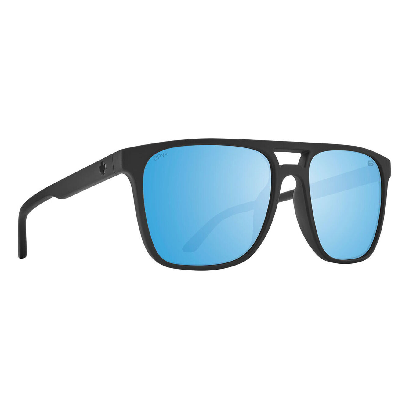 Spy Czar Matte Black Happy Boost Polar Ice Blue Mirror