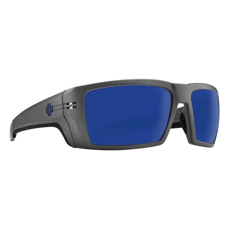 Spy Rebar ANSI Matte Gunmetal Happy Polar w/ Dark Blue Spectra Mirror