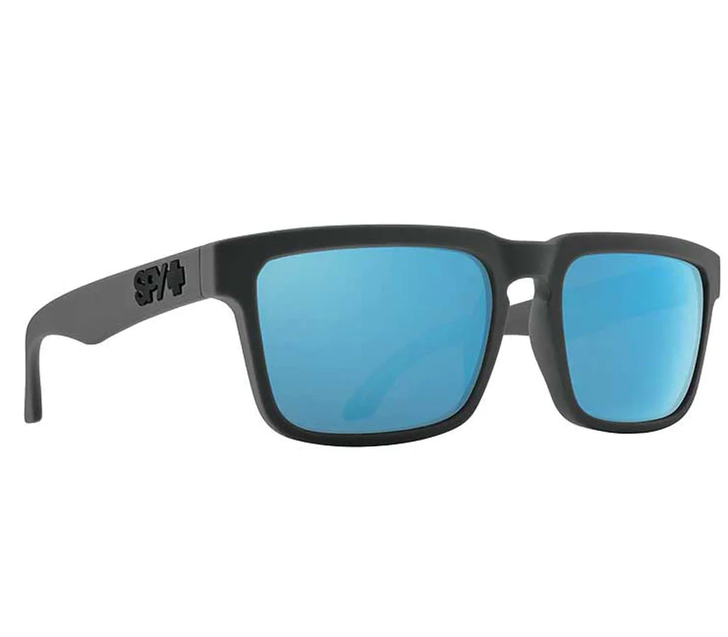 Spy Helm Matte Black Happy Bronze Light Blue Spectra