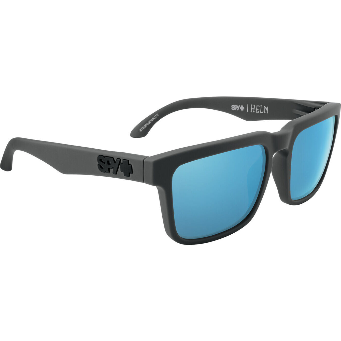 Spy Helm Soft Matte Dark Gray Happy Gray Green Polar Light Blue Spectra Mirror