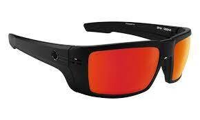 Spy Rebar ANSI Matte Black Happy  Bronze Red Spectra Mirror