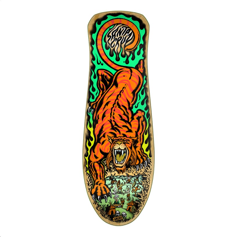 SANTA CRUZ REISSUE DECK SALBA TIGER 10.3x31.1