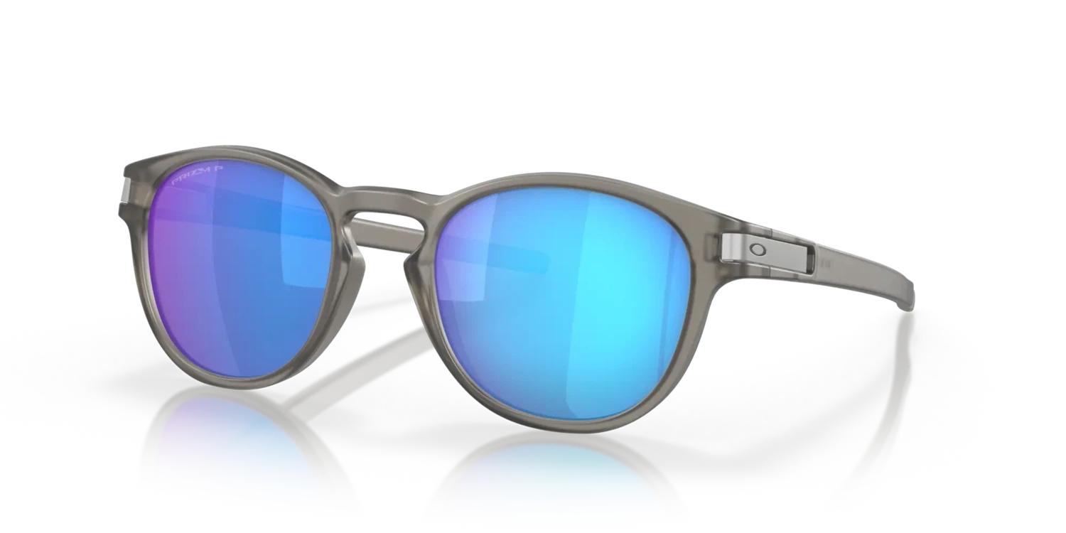 OAKLEY LATCH MATTE GREY INK W/ PRIZM SAPPHR IRIDIUM POLARIZED