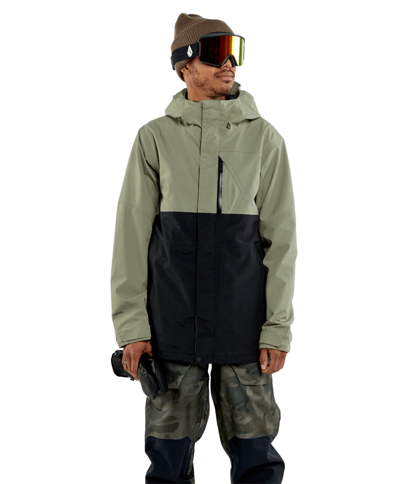 Volcom L Ins Gore Jacket Lgt Military