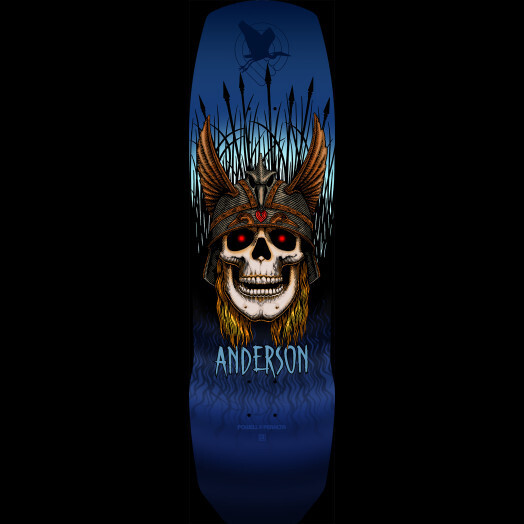 POWELL PERALTA  ANDERSON HERON SKULL DECK (9.13) Blue