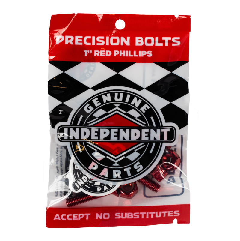 INDY HARDWARE PHILLIPS 1in BLK/RED