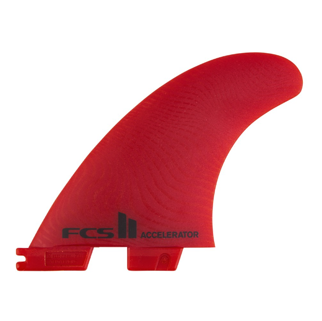 FCS II Accelerator Neo Glass Red Tri Fins