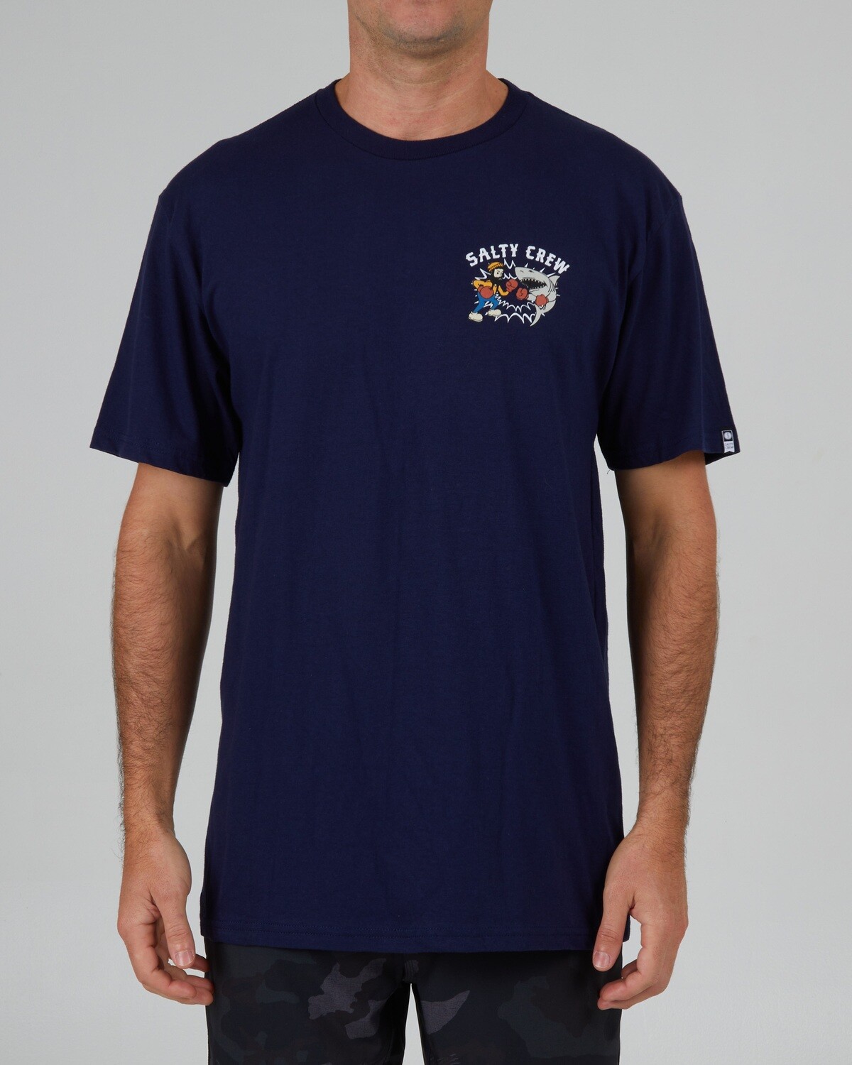 Salty Crew Fish Fight S/S Tee Navy