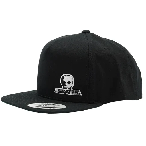 Skull Skates Snapback Logo Full Black