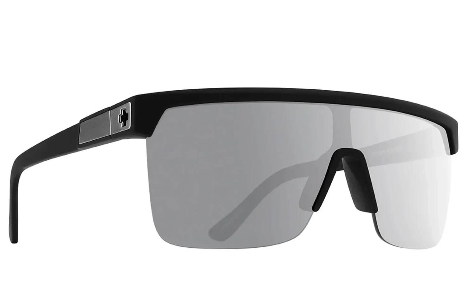 Spy Flynn 5050 Soft Matte Black Gray Green Polar W/Silver Spectra Mirror
