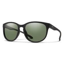 Smith Lake Shasta Matte Black CP Polarized Grey Green