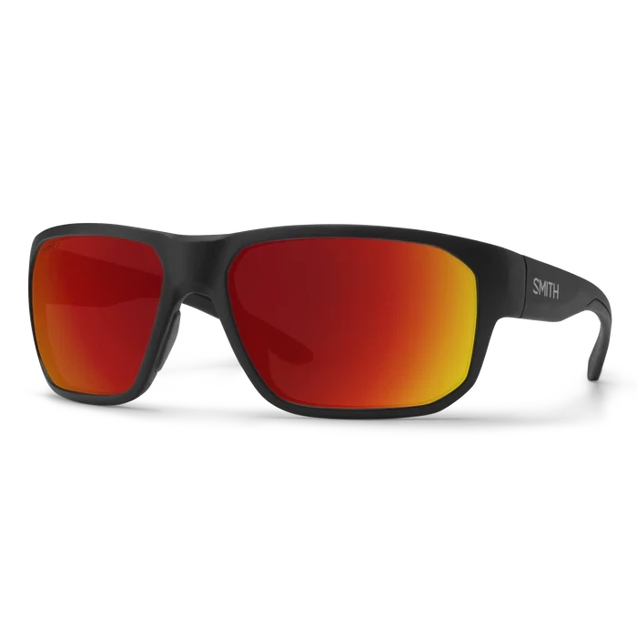 Smith Arvo Matte Black CP Polarized Red Mirror