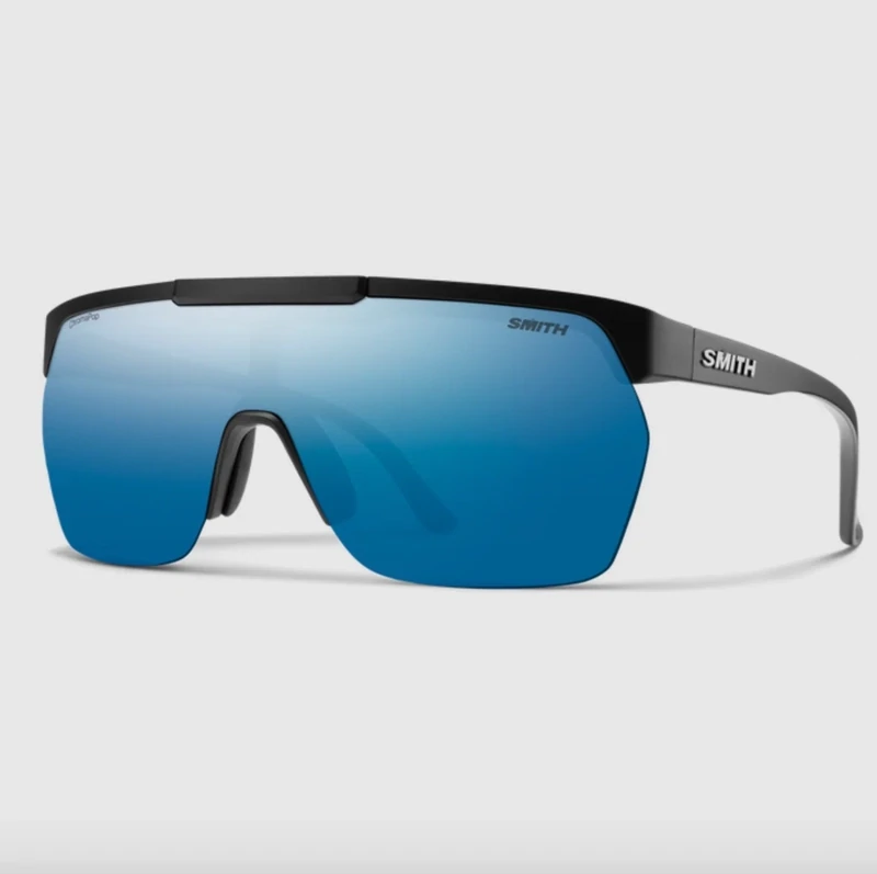 Smith XC Matte Black CP Polarized Blue Mirror
