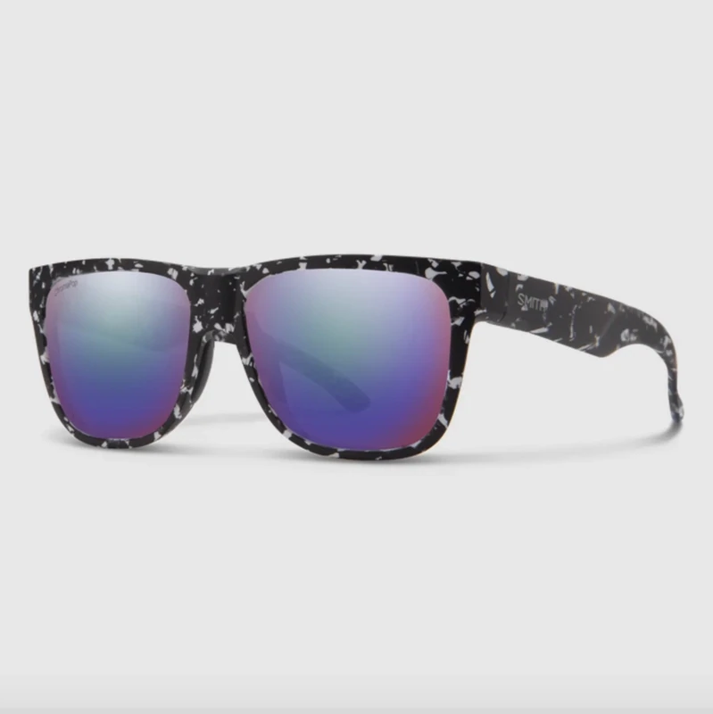 Smith Lowdown 2 Matte Black Marble Polarized Violet Mirror