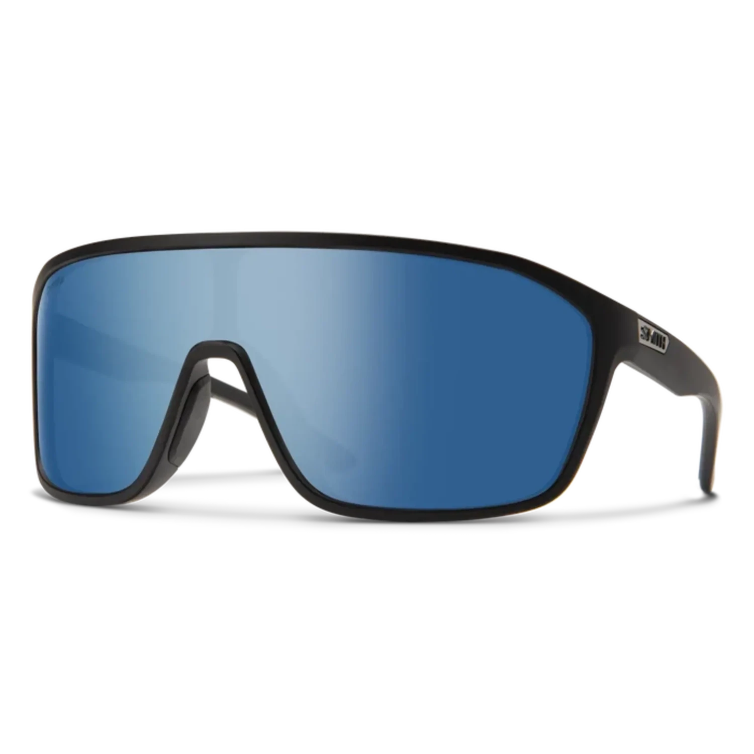 Smith Boomtown Matte Black Polarized Blue Mirror