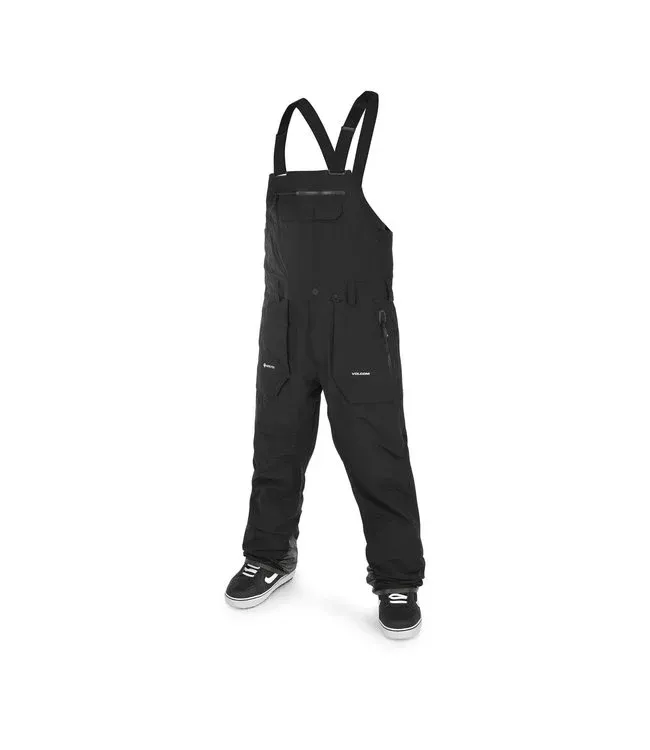 VOLCOM RAIN GORE BIB OVERALL Black