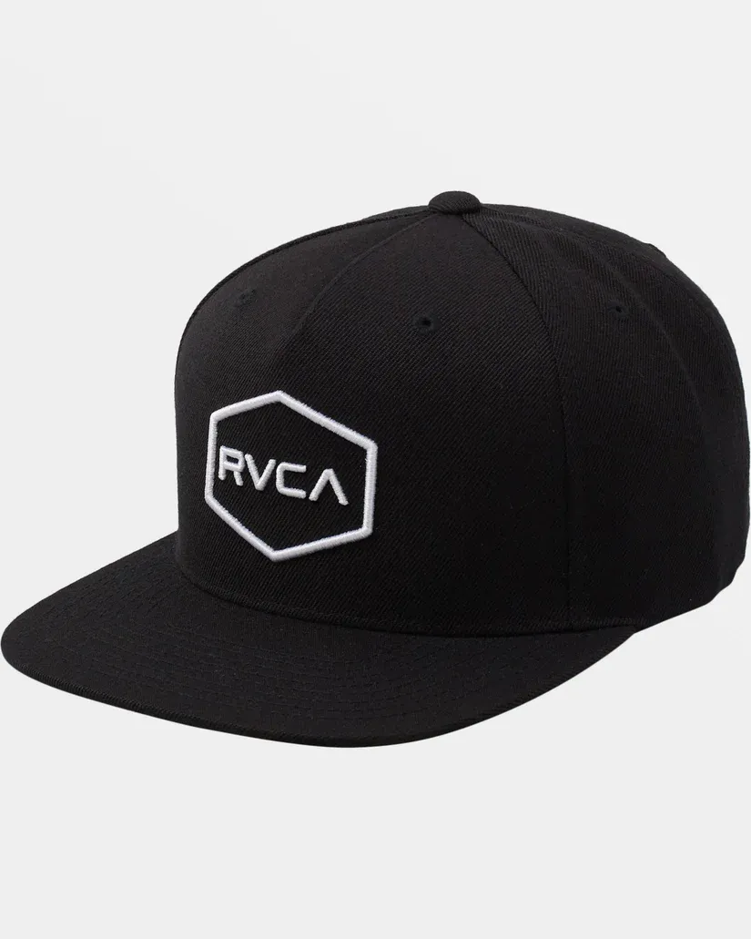 RVCA COMMONWEALTH DLX SNAPBACK Black
