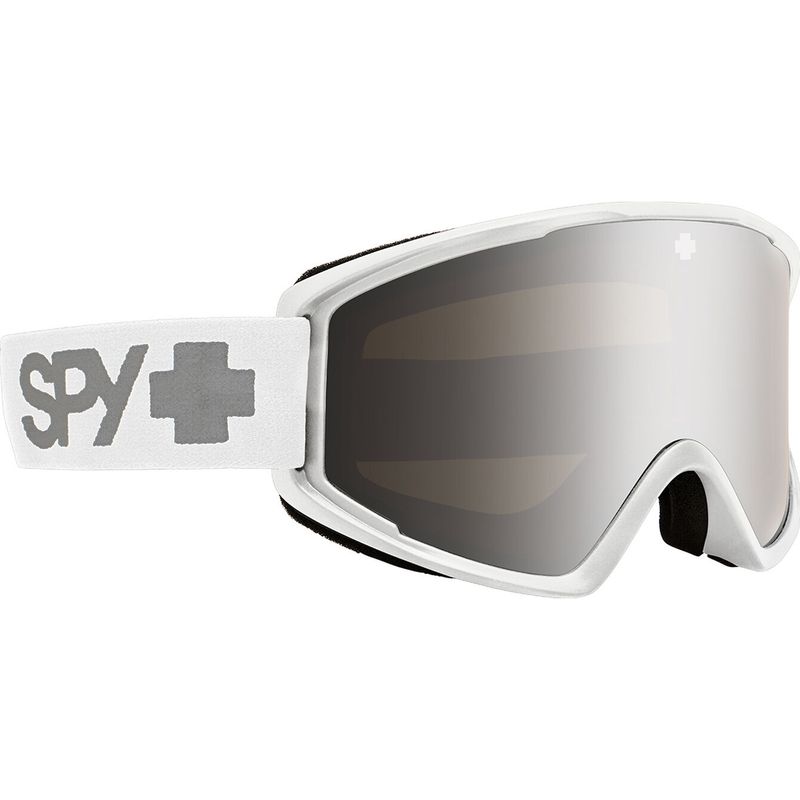 SPY Crusher Elite Eco Matte White  Silver  Mirror