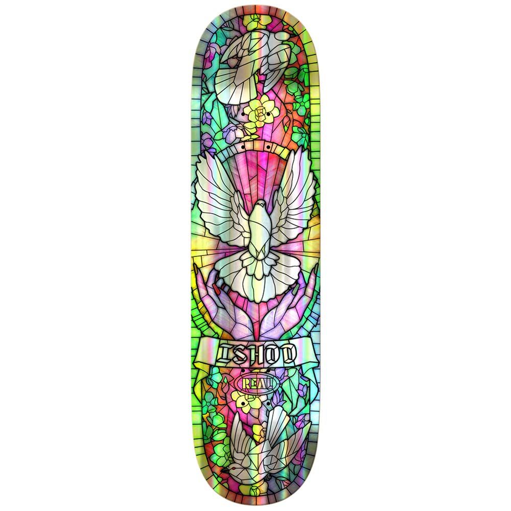 Real ISHOD HOLOGRAPHIC RAINBOW FOIL CATHEDRAL 8.5 TWIN TAIL