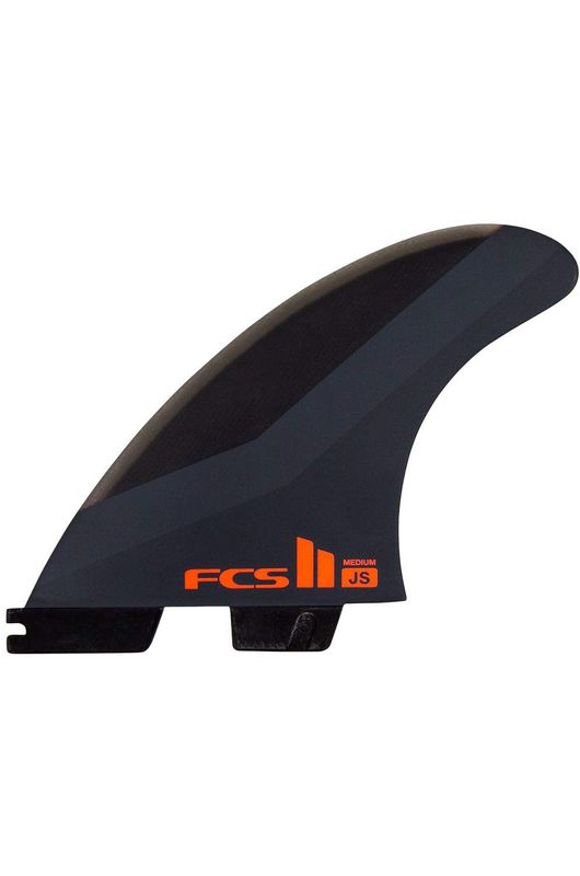 FCS II JS PC Charcoal/Red Tri Fins LRG